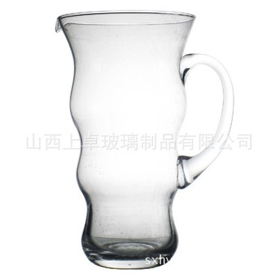 【【全网热销 】工厂直销 人工吹制简约风格高端品质 玻璃水扎】价格,厂家,图片,保温杯、保温桶,山西上卓玻璃制品-
